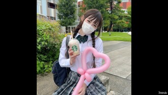 KTKC-109 Big Busty Active Female College Student Single AV Appearance is determined to sprinkle breast milk for living expenses*Life ● Application for protection